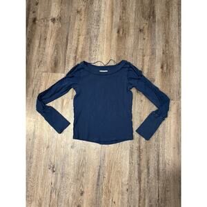 Free People Women's Daisy Chain Cuff Knit Long Sleeve Top Size Small